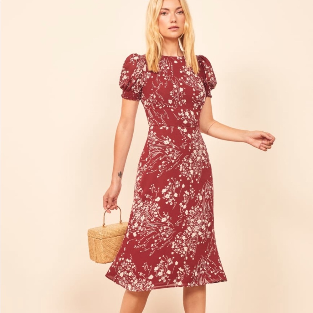 Reformation Lee Midi Dress. Size 4